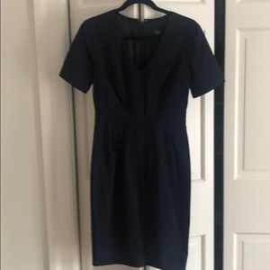 J crew navy suiting dress